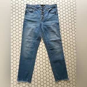 Kut from the Kloth Rachel Fab Ab Mom Jean High Rise Blue Jeans